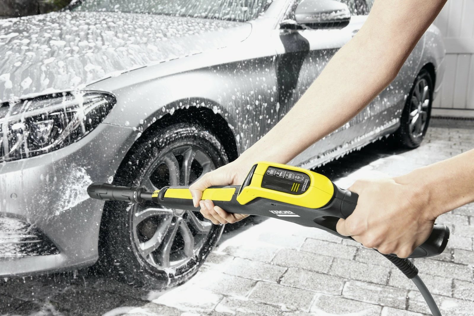 Larëse me presion Karcher K4 Power Control Flex Home, 1.324-303.0, e verdhë/zezë, set me aksesorë