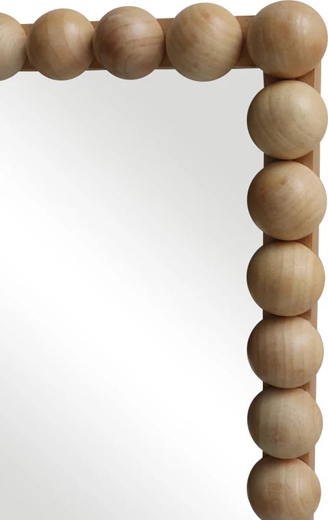 Pasqyrë muri Ledalo, dru natyral, 45x4.5x130cm