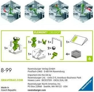 Lodër GraviTrax Element Scoop Ravensburger, multikolor