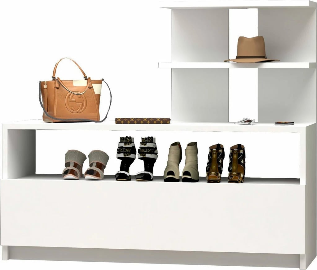 Dollap për këpucë Hanah Home, i bardhë, Airy