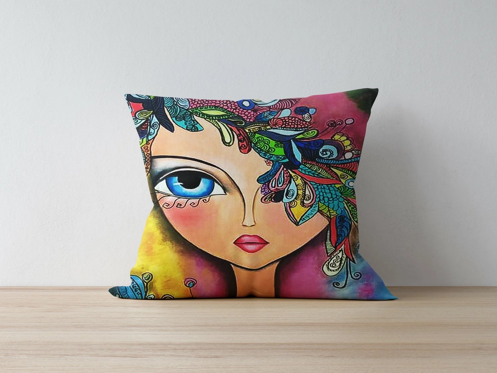 Jastëkëmbulesë Evila Originals, a1124, shumëngjyrëshe, 43x43cm