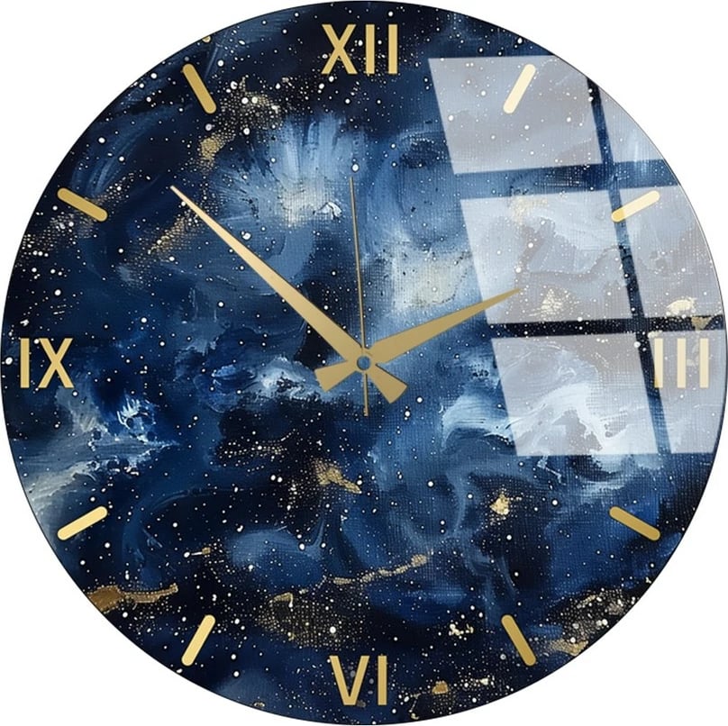 Orë muri dekorative prej qelqi, Wallity Huhu350, 40x40cm