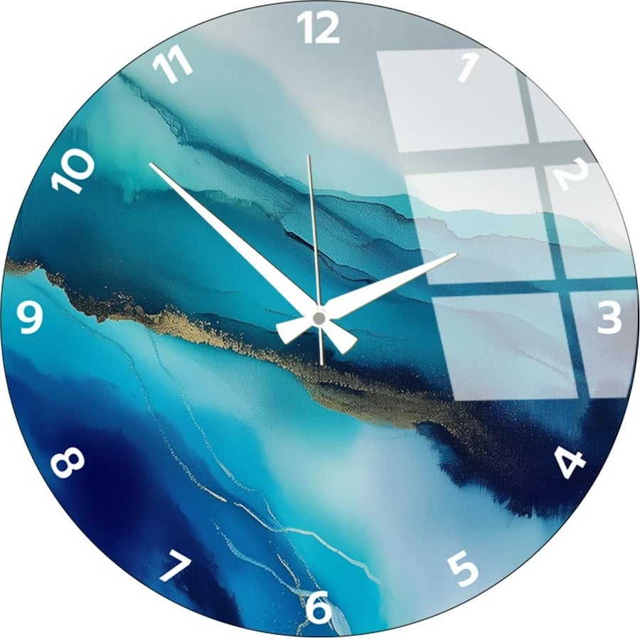 Orë muri dekorative prej xhami, Wallity Huhu342, 40x40cm