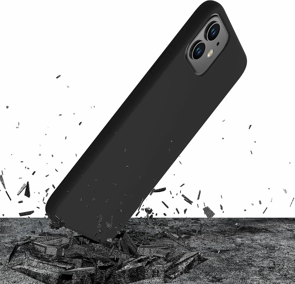 Mbështjellës silikon për iPhone 11 3mk Protection, i zi