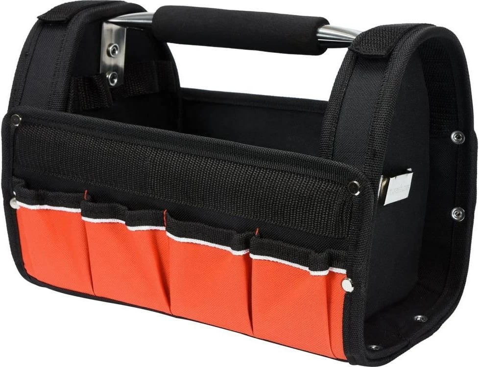 Kasë veglash YATO YT-74371, poliester dhe çelik inox, e zezë/kuqe