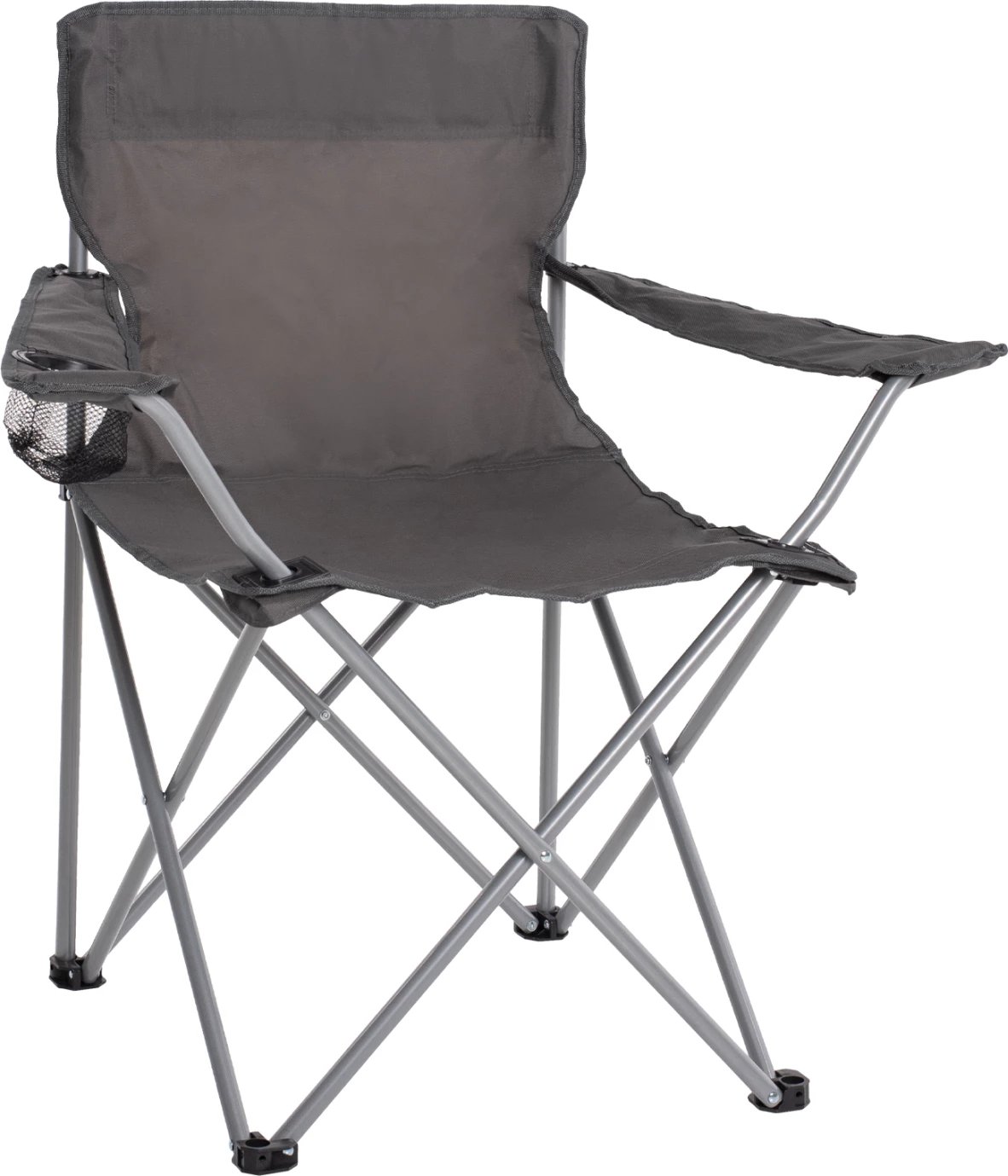 Karrige palosëse për plazh/kamping me mbajtëse gotash, ngjyrë gri, FH5096.01, 77x48x81 cm