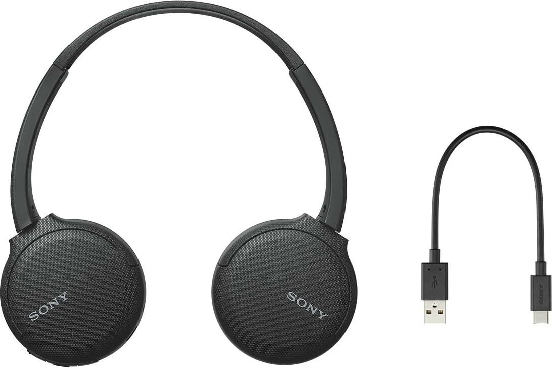 Kufje wireless Sony WH-CH510, Bluetooth, 35 orë, të zeza