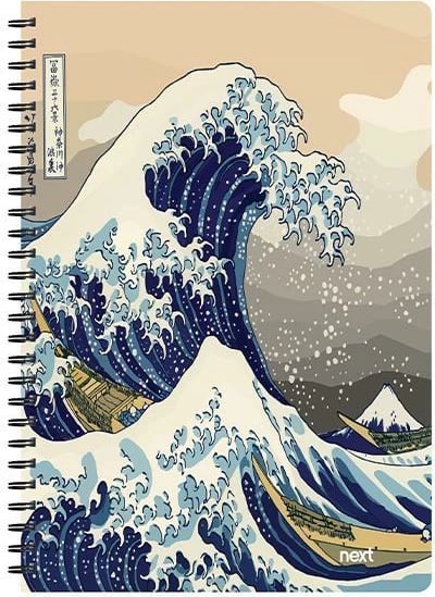 Fletore spirale Next trends wave 21x29cm, 3 lëndë, 105 faqe