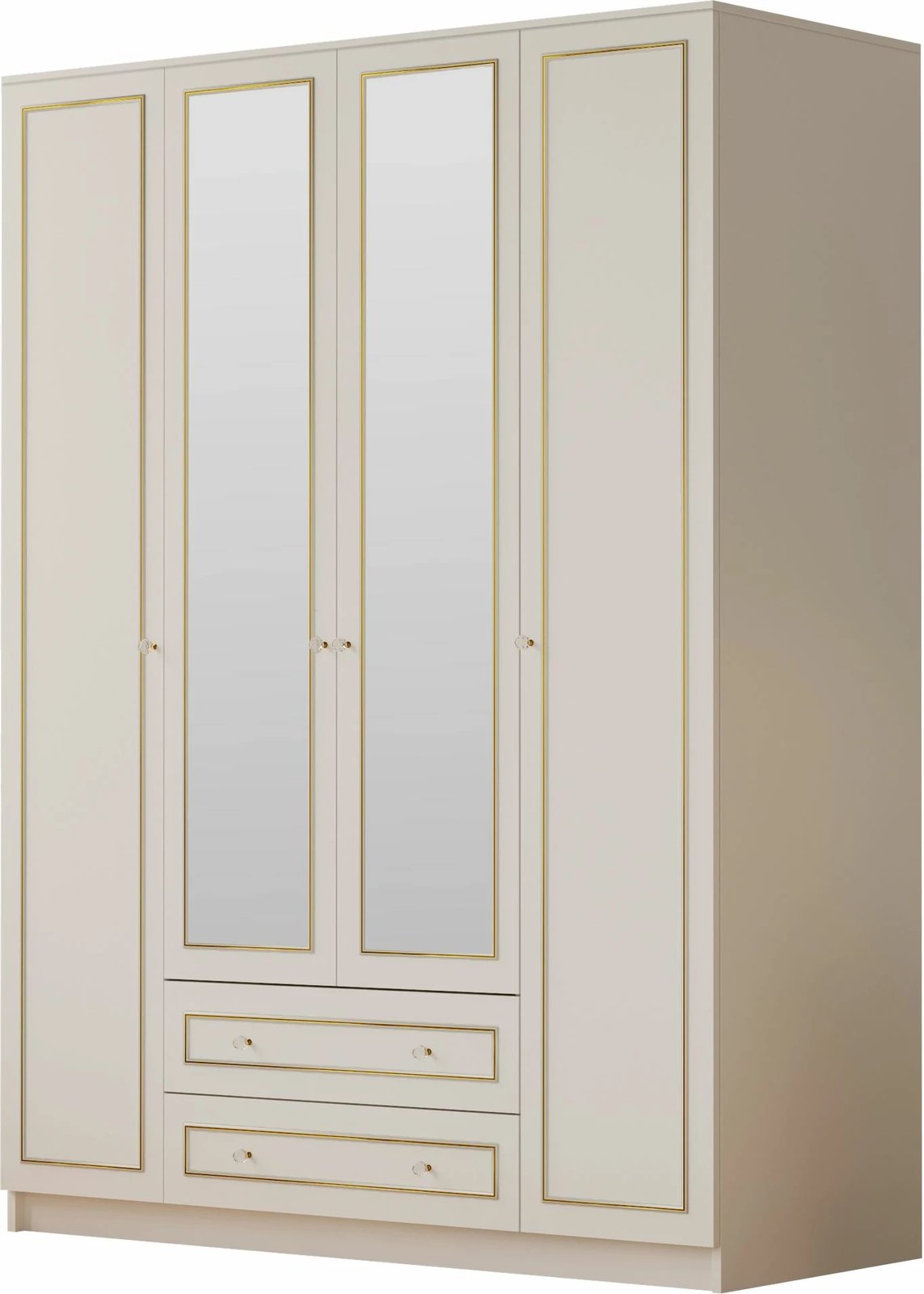 Dollap për rroba, ngjyrë e bardhë mat, Skye Decor, Rb-079-01