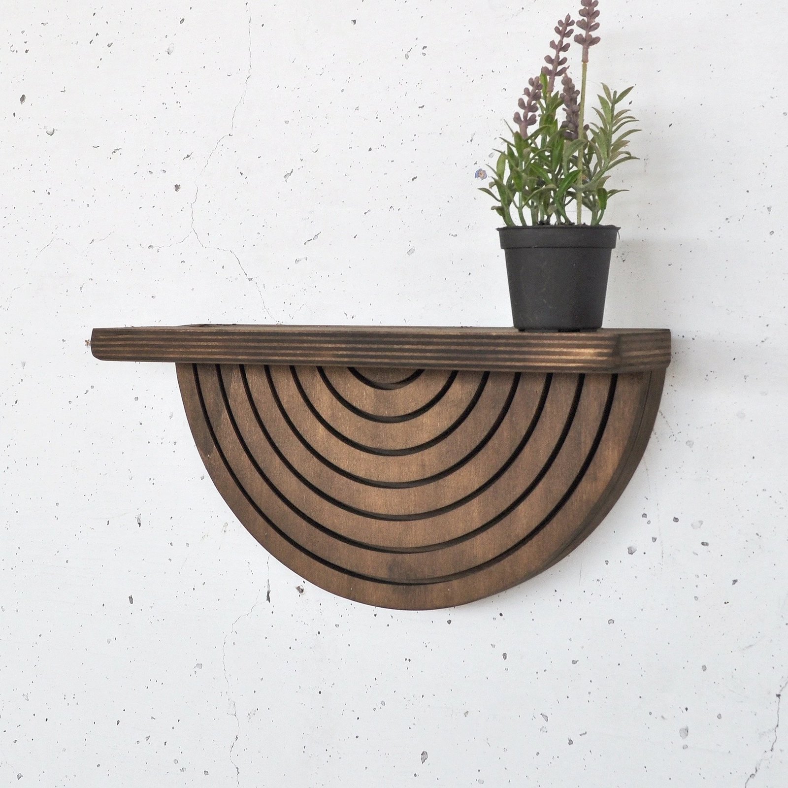 Raf dekorativ prej druri për mur, Skye Decor, Raf294