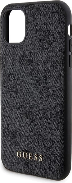 Mbështjellës Guess 4G Metal Logo për iPhone 11 + Powerbank MagSafe 5000mAh, Zi, set
