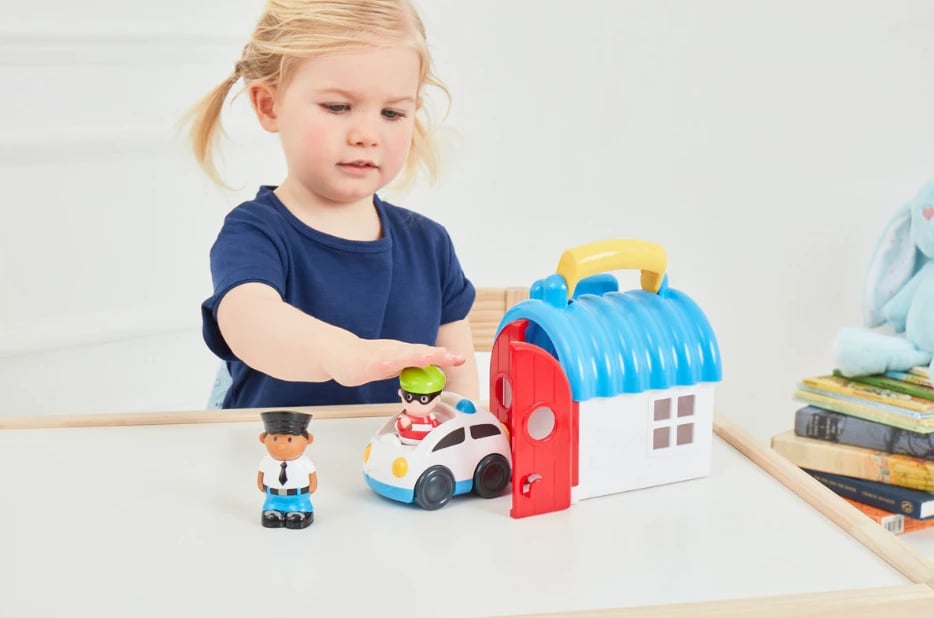 Happyland Take And Go Police Station Playset