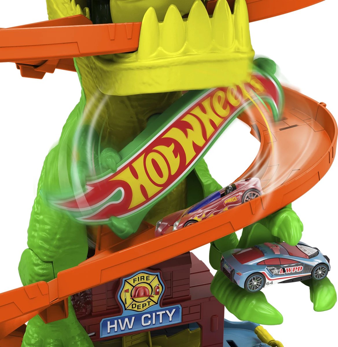 Hot Wheels City T-Rex Blaze Battle Playset