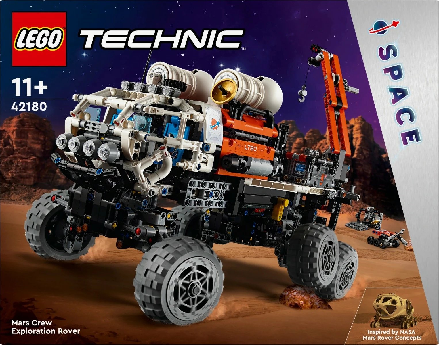 Set ndërtimi LEGO Technic Mars Exploration Rover 42180, plastikë, 1599 pjesë, për fëmijë 11+