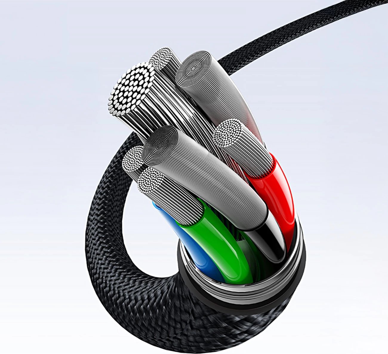 Kabllo 3-në-1 Baseus Flash Series 3, 100W, USB-C në USB-C+USB-C+Lightning, 1.5m, e zezë Kabllo 3-në-1 Baseus Flash Series 3, 100W, USB-C në USB-C+USB-C+Lightning, 1.5m, e zezë