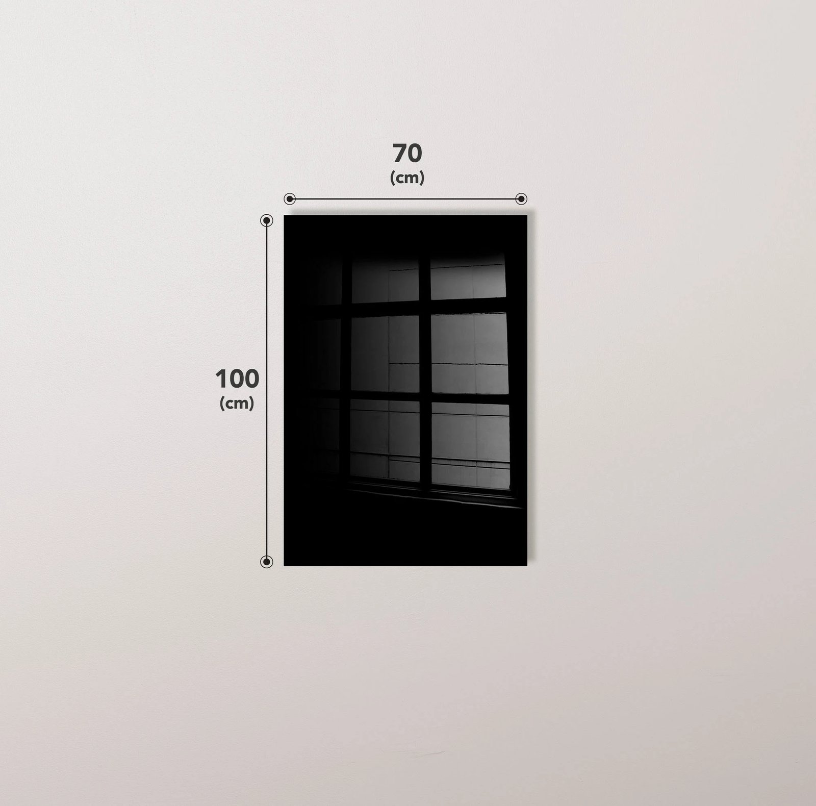 Pikturë dekorative prej xhami të temperuar, shumëngjyrëshe, Wallity 2067, 70x100cm