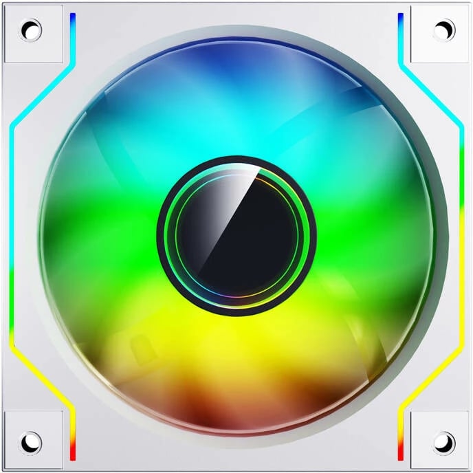 Ventilator për kasë Darkflash DM20, ARGB, 120mm, i bardhë