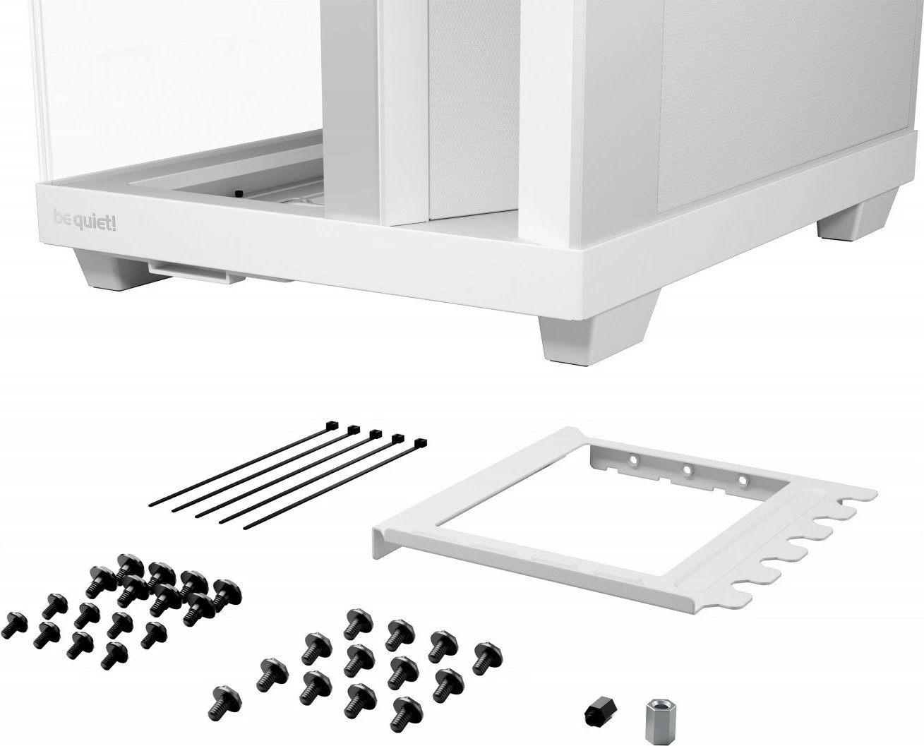 Kasë, be quiet!, Light Base 500 LX BGW86, Midi Tower ATX me ARGB dhe 4x120mm flladura, USB-C, e bardhë