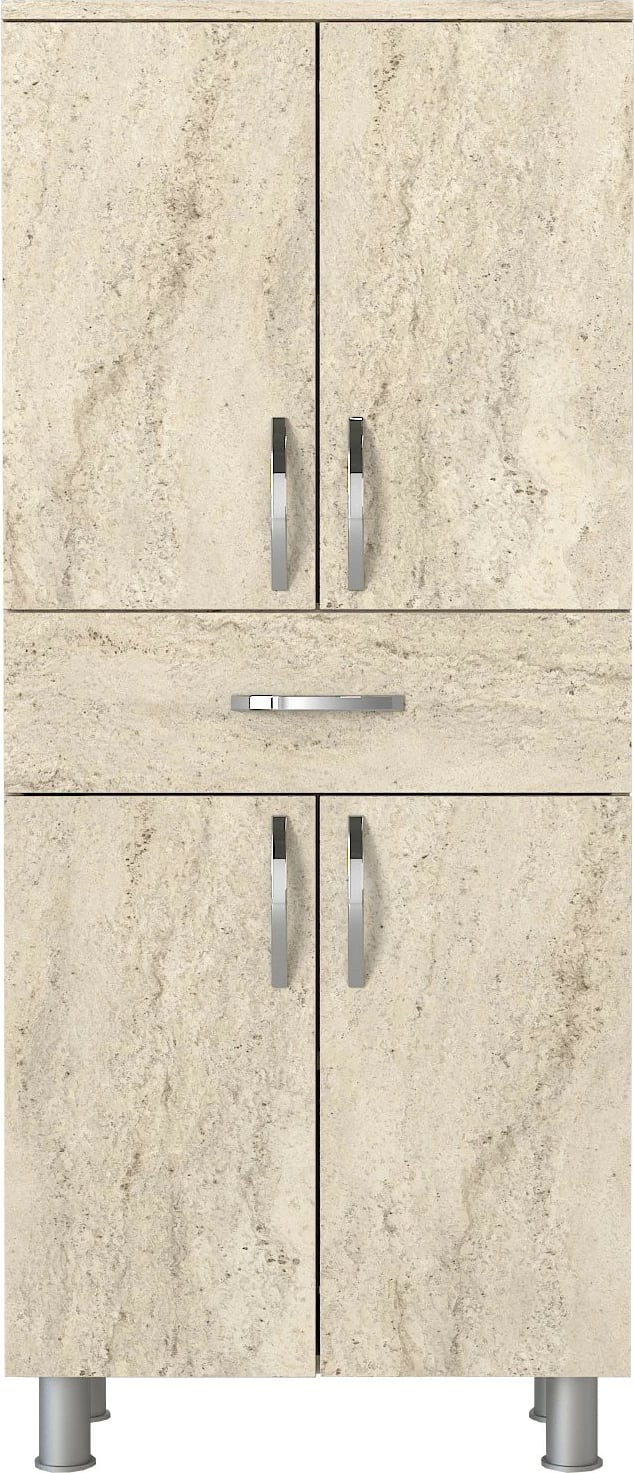 Dollap banjoje, ngjyrë travertine, 4 dyer, Hanah Home Arizona