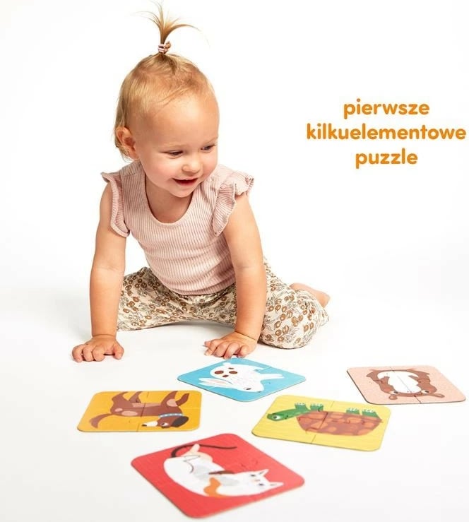 Puzzle për fëmijë CzuCzu Puzzle for Four - Our Friends, 5 puzzle, 20 pjesë, shumëngjyrëshe
