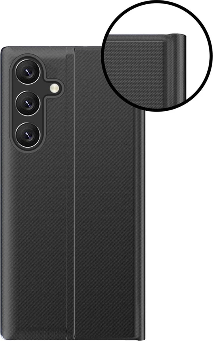 Mbështjellës Hurtel New Sleep View Case për Samsung Galaxy A35, me kapak dhe qëndrim, Blu
