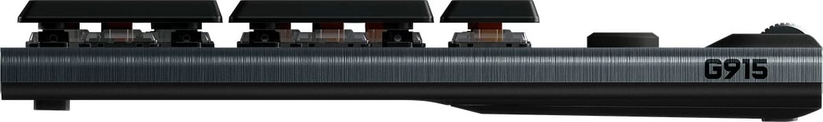 Tastierë mekanike Logitech G G915 LIGHTSPEED, Wireless RGB, GL Tactile, Full-size, QWERTZ, Carbon