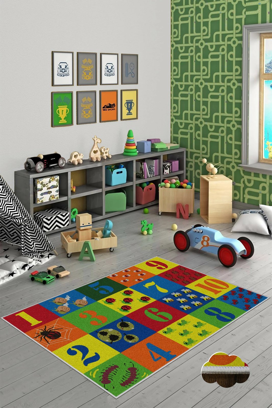 Qilim shumëngjyrësh për fëmijë, Conceptum Hypnose, WOOKECE111, 50x80cm