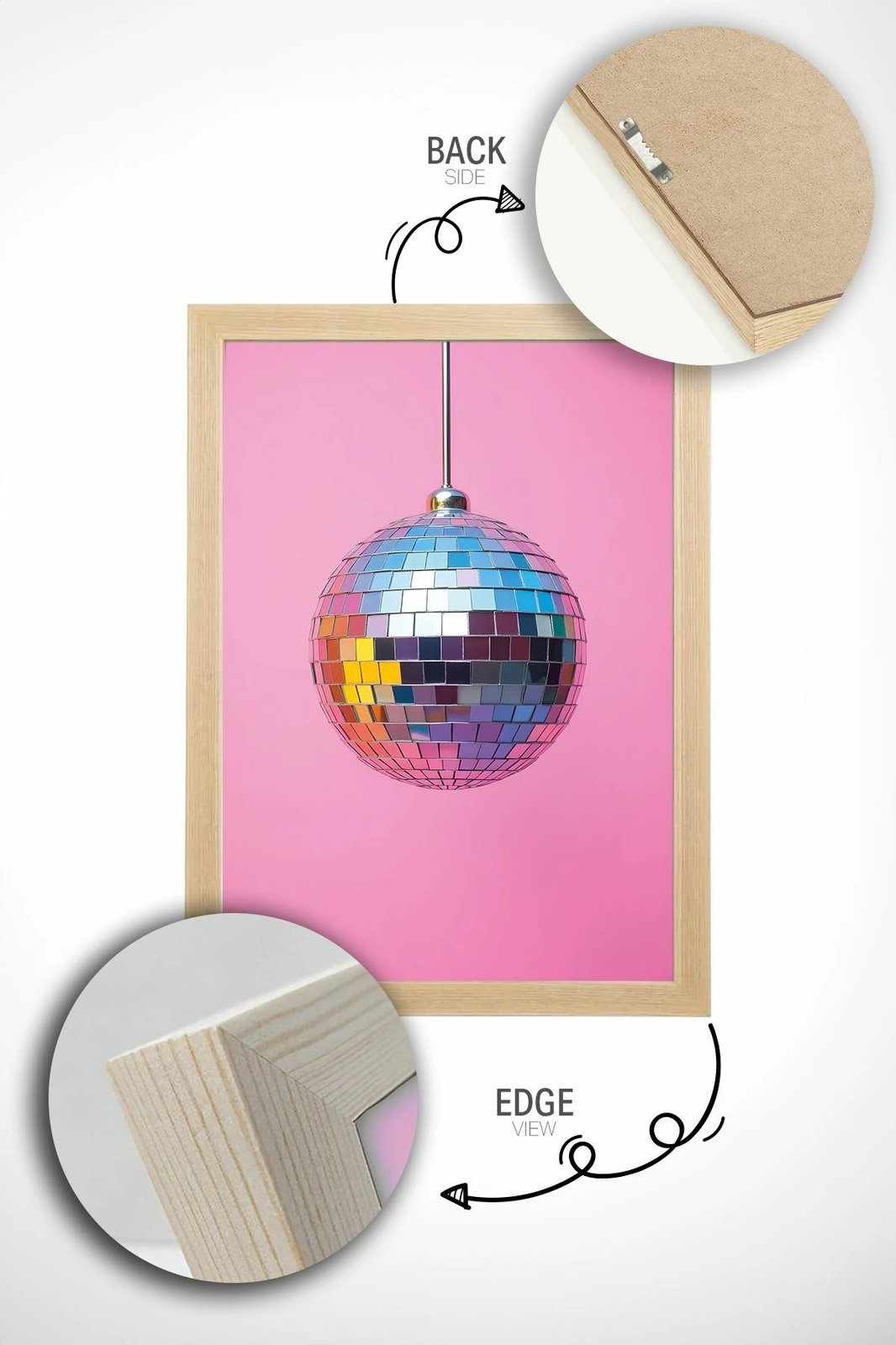 Pikturë dekorative me kornizë, shumëngjyrëshe, Artsrmdl9