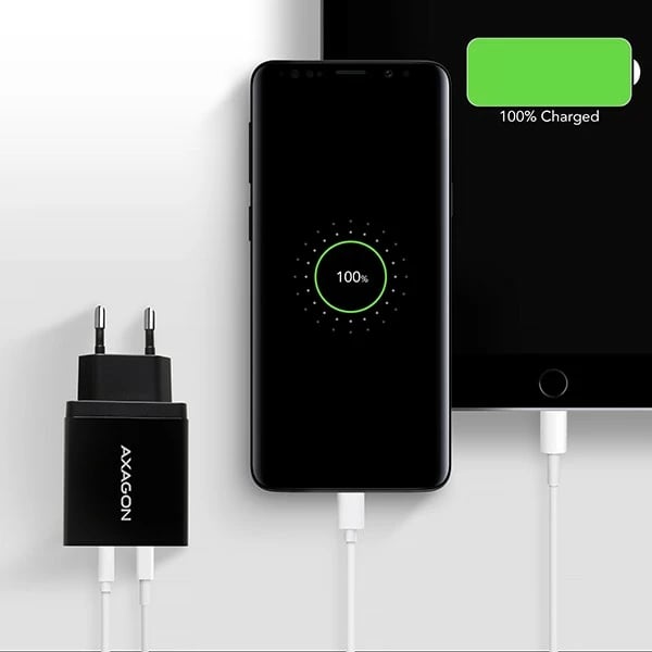 Karikues muri AXAGON ACU-DS16, 16W, 2x USB-A, i zi