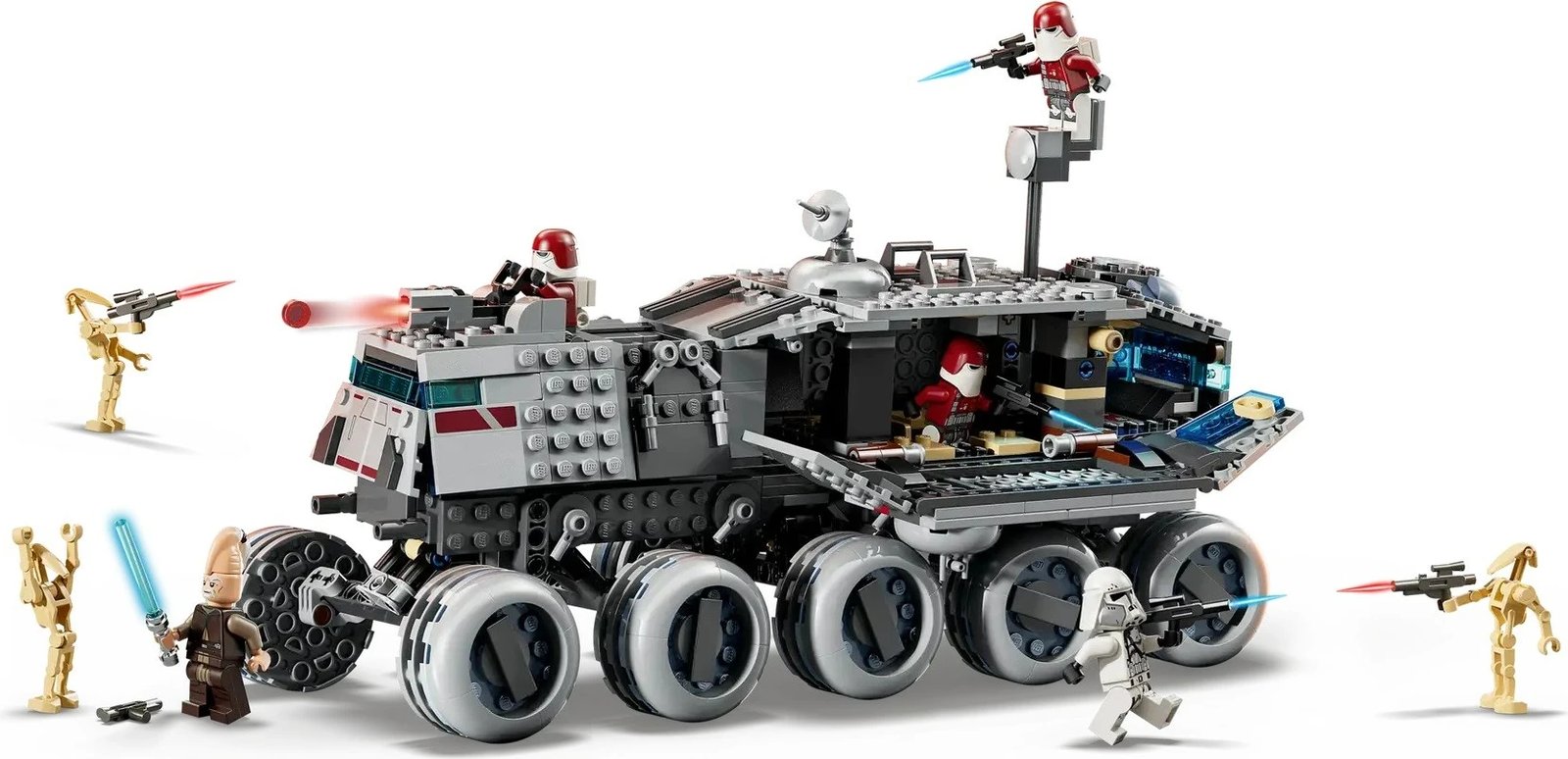 Set LEGO Star Wars Republic Juggernaut 75413 me 8 minifigura