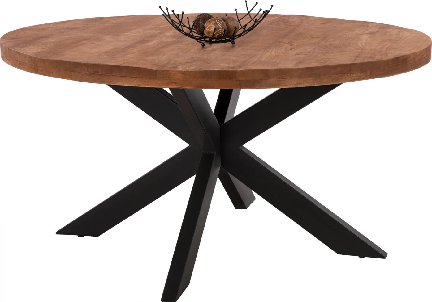 Tavolinë e rrumbullakët LEVINHO, dru mango i fortë 6cm, Φ150x78 cm, FH8485.11