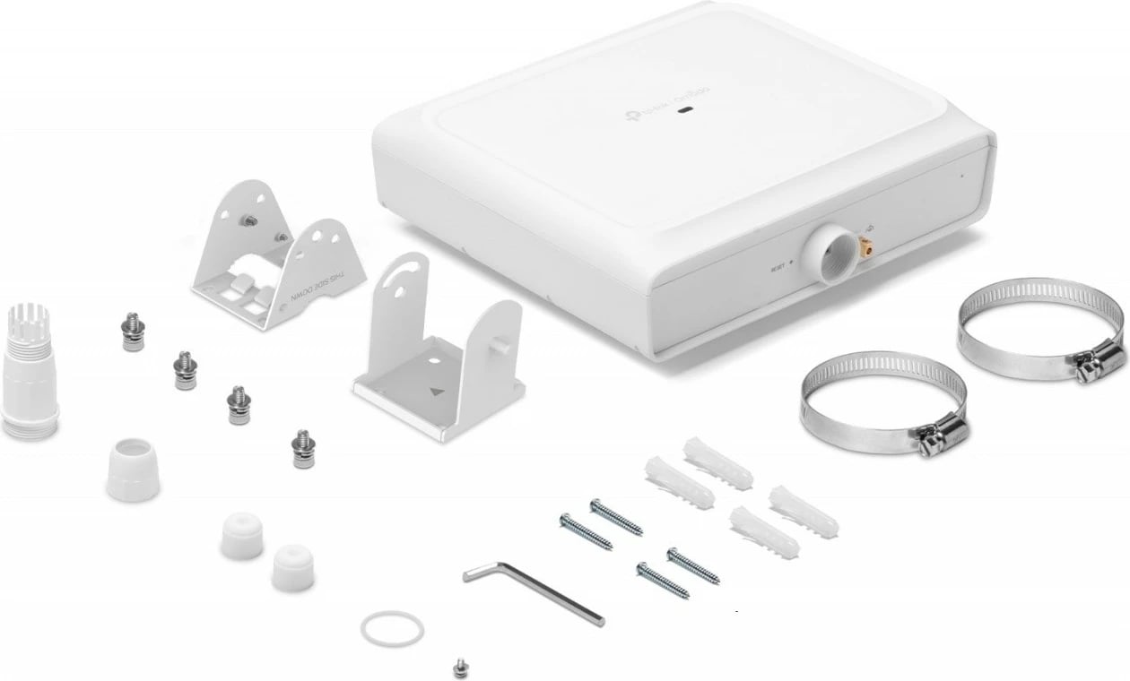 Access point Wi‑Fi 6 TP-Link EAP650 D120-Outdoor AX3000, PoE 802.3at, IP68, Omada Mesh, i brendshëm/jashtë, i bardhë