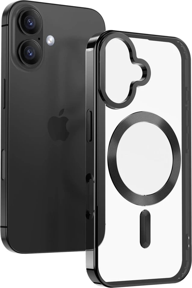 SWISSTEN CLEAR JELLY MagStick METALLIC CASE për Apple iPhone 17 Pro Max, e zezë