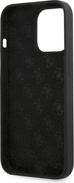 Mbështjellës Guess GUHMP13XLSLMGBK për iPhone 13 Pro Max 6.7", silikon, MagSafe, zi