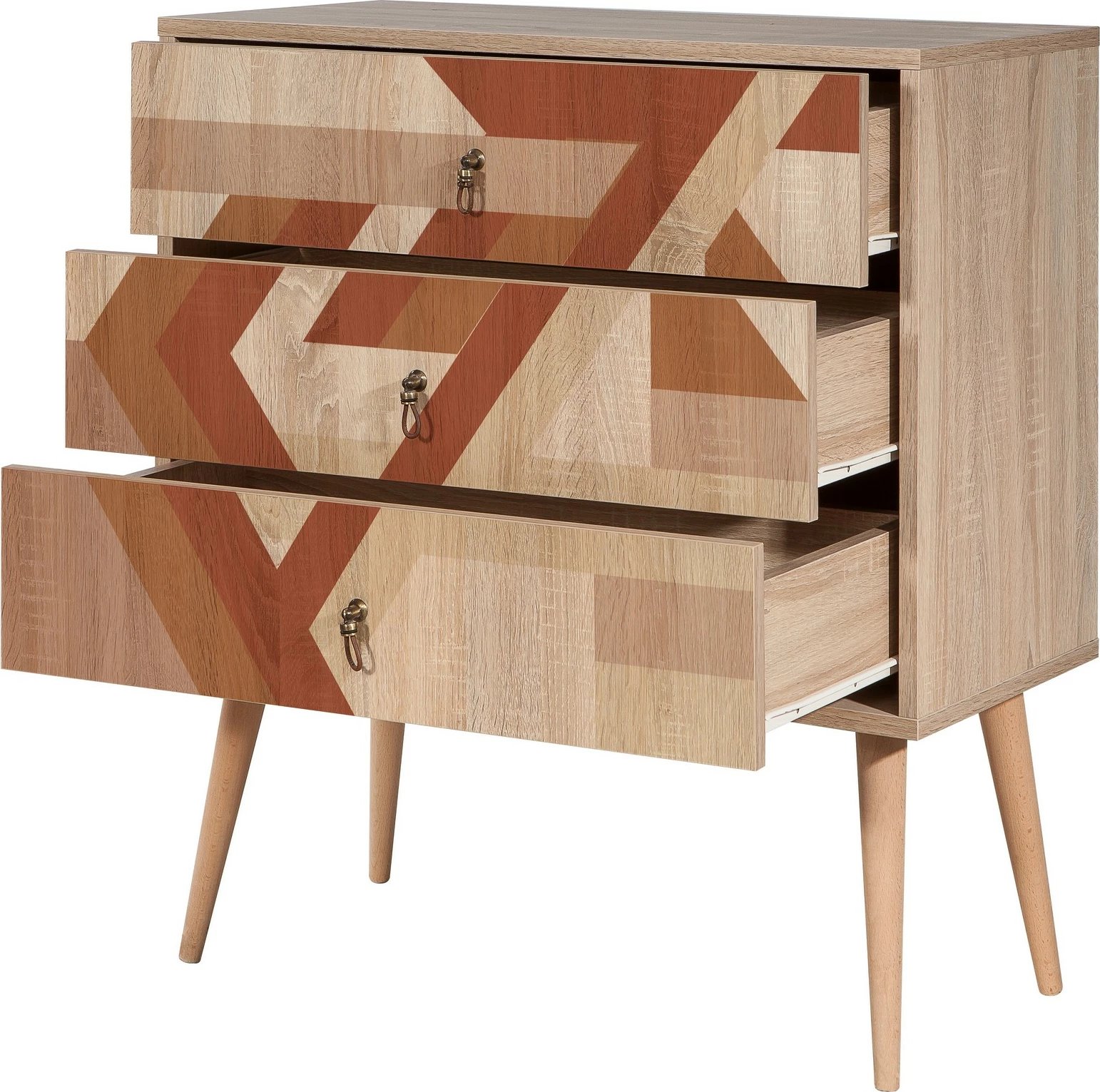 Komodë Skye Decor, City Trio Flow, shumëngjyrëshe