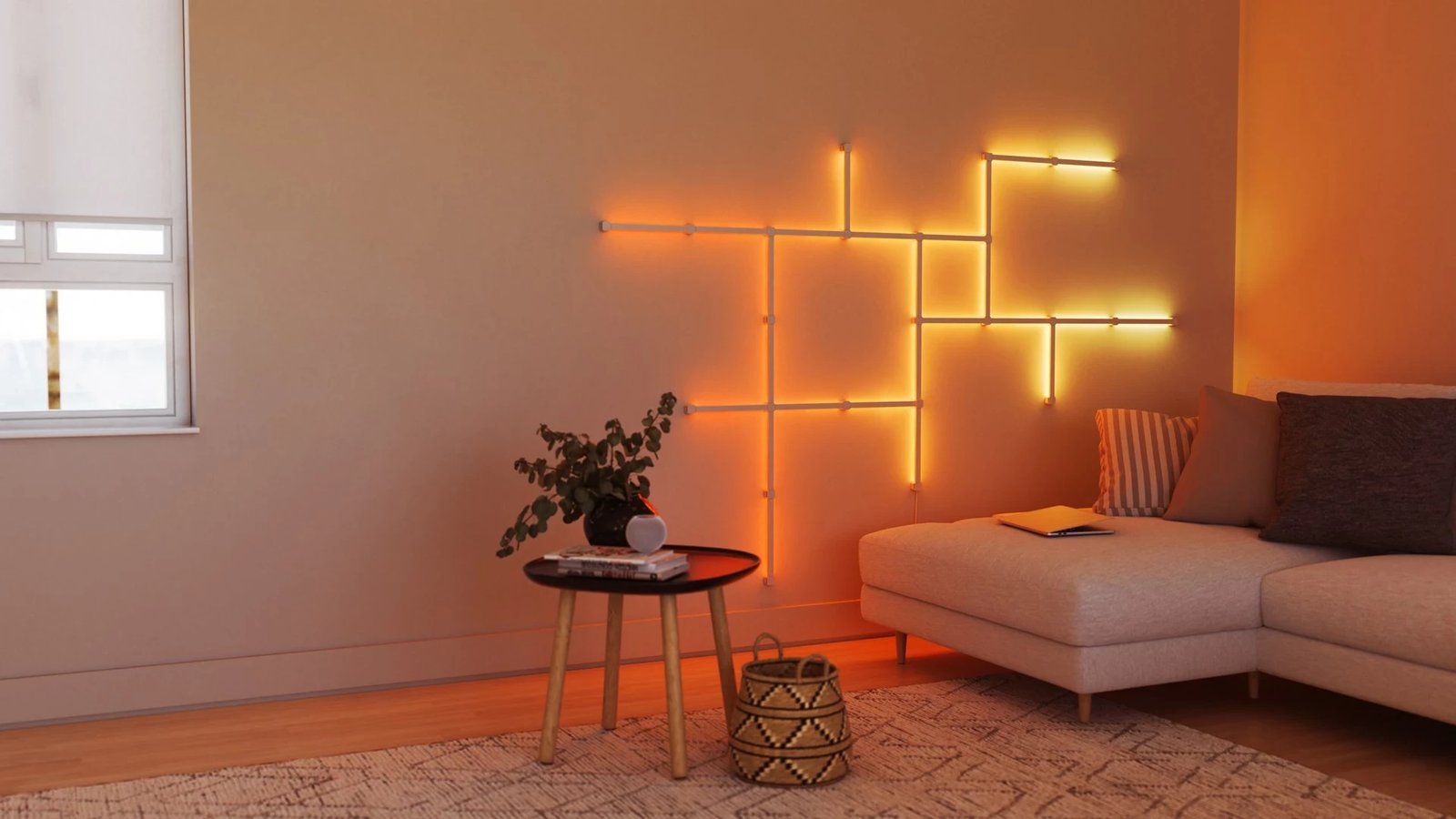 Set zgjerimi Nanoleaf Lines, 3 copë, Bardhë