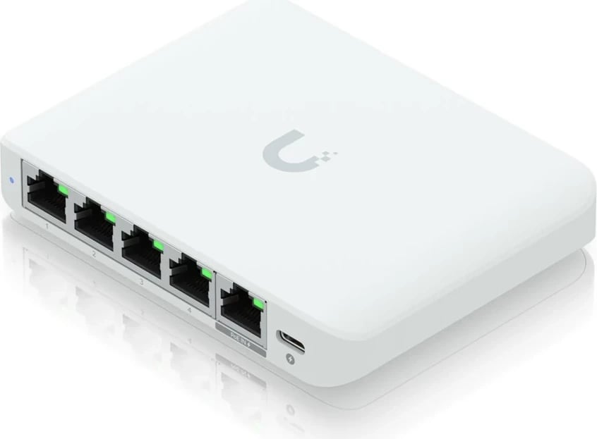 Switch Ubiquiti UniFi Flex Mini 2.5G, i menaxhuar, Desktop, Bardhë
