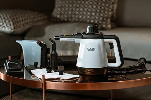 Pastrues me avull, Adler, AD 7038, 3.5 bar 120°C 450 ml 2000W max, bardhë/zi