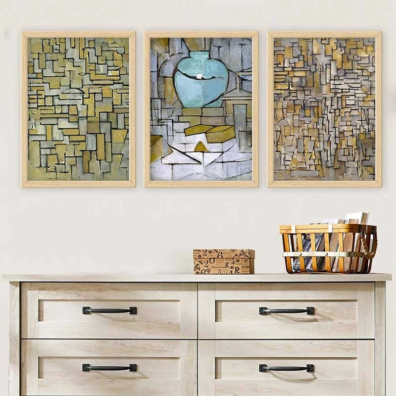 Pikturë dekorative me kornizë, 3 copë, Wallity, 3NTC_UN3894486_3545