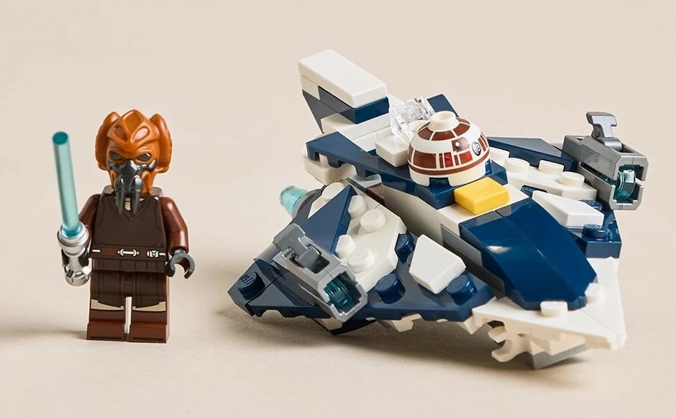 Set ndërtimi LEGO Star Wars 75400 Plo Koon’s Jedi Starfighter Microfighter, 89 pjesë, shumëngjyrësh