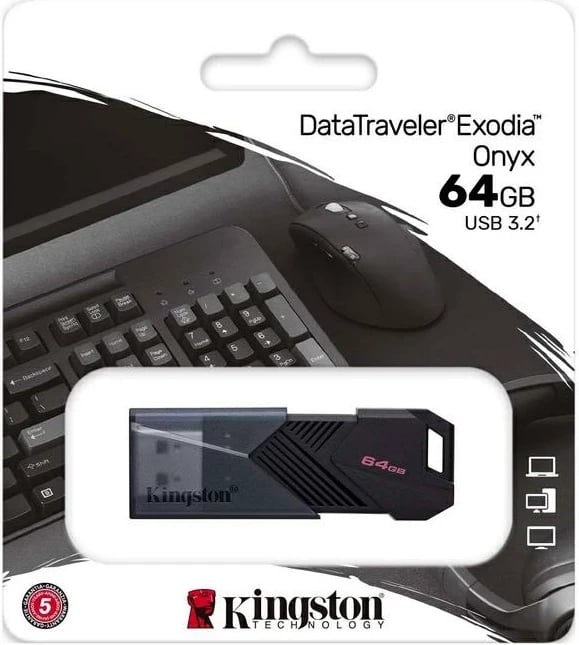 Pendrive Kingston DataTraveler Exodia Onyx 64GB USB 3.2 Nero