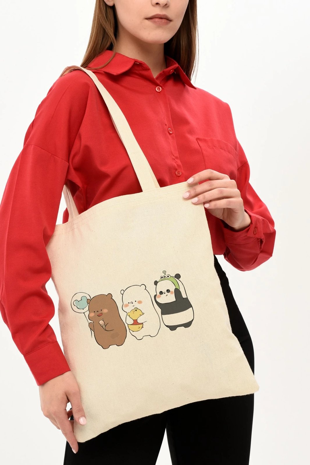 Çantë tote Zoozie Bags, krem, 1021