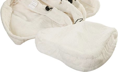 Pano mikrofibre për mop me avull, Adler, kompatibile CR 101/AD 7003, set 5 copë, bardhë