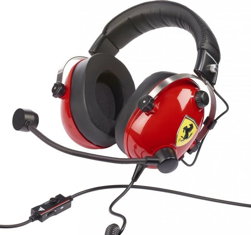 Kufje gaming Thrustmaster T-Racing Scuderia Ferrari DTS, me mikrofon, me kabllo, e kuqe