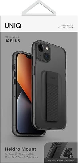 Mbështjellës UNIQ Heldro Mount për iPhone 14 Plus, i zi