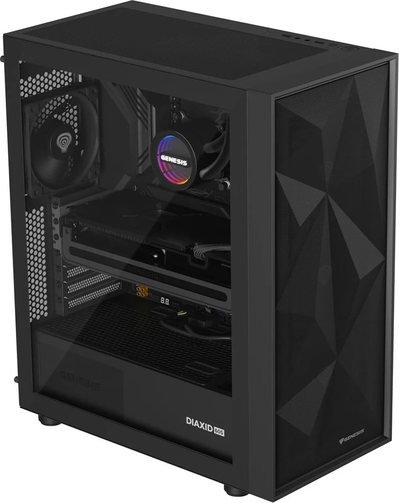 Kasë ftohëse me ujë GENESIS NLG-2320, 3 ventilatorë, e zezë