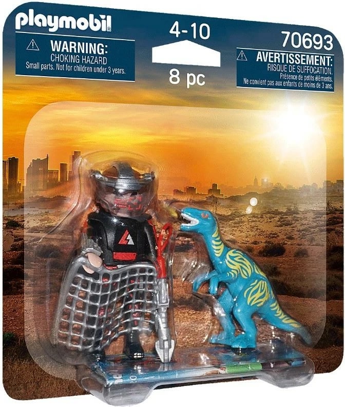 Set lodrash Playmobil Duo Pack 70693 Dinosaur Hunt, 8 pjesë