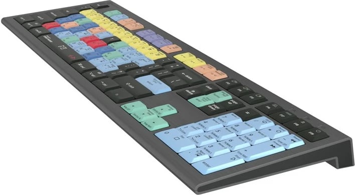 Tastierë LogicKeyboard Astra 2 Cubase/Nuendo UK Mac, me taste të ngjyrosura
