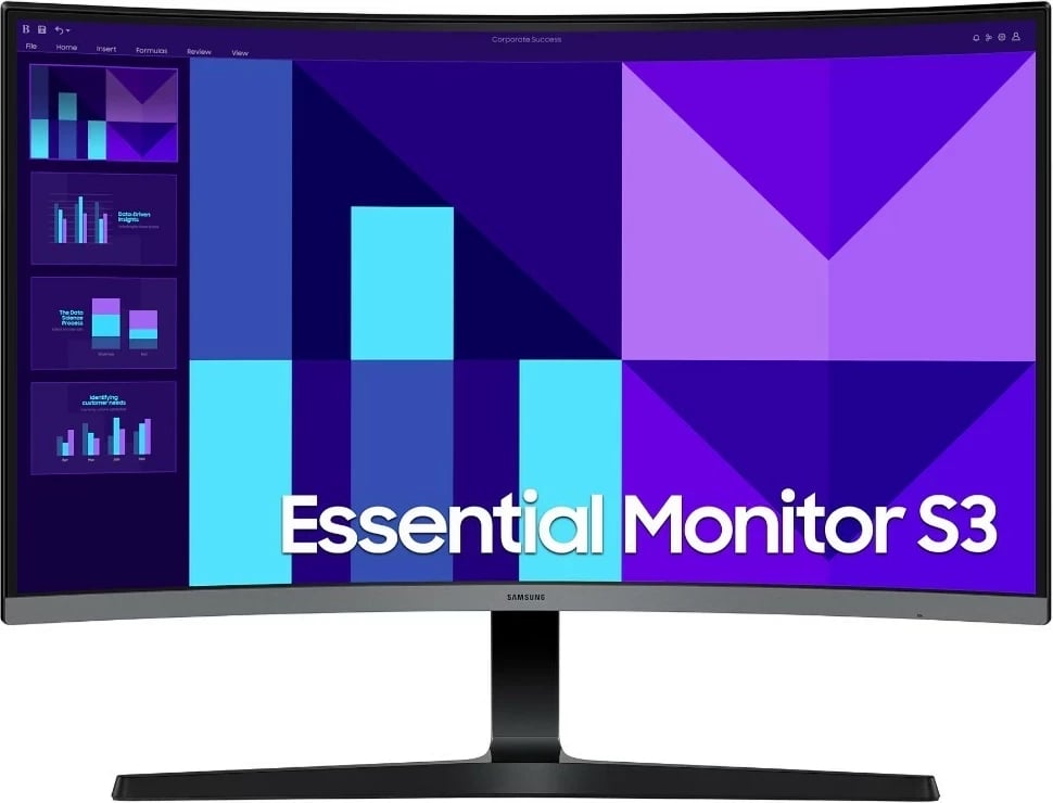 Monitor Samsung LS27D390GAUXEN, 27 inç, Full HD, i lakuar, LED, e zezë