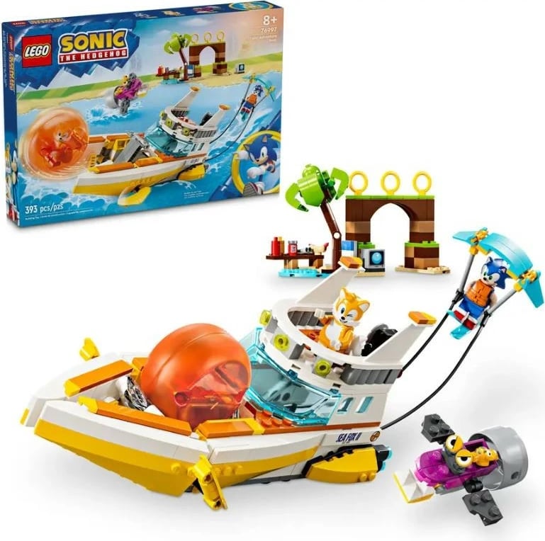 Set LEGO Sonic the Hedgehog Tails and Boat Adventure 76997, 393 pjesë, plastikë Set LEGO Sonic the Hedgehog Tails and Boat Adventure 76997, 393 pjesë, plastikë